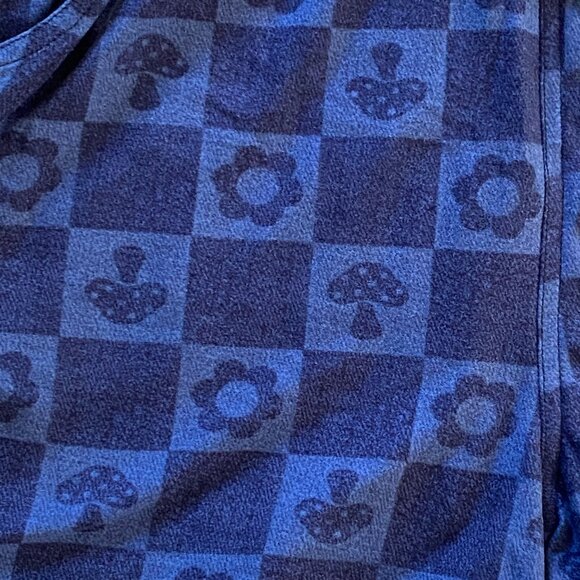 Overall Shorts Mushroom & Flowers Pattern Size Small NEW - Picture 2 of 10